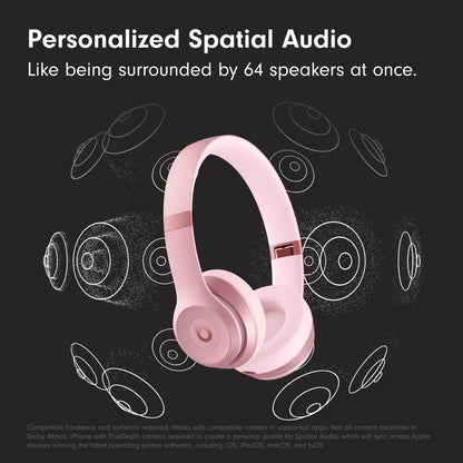 Beats Solo 4 - Wireless On-Ear Bluetooth Headphones, Up to 50-Hour Battery Life, Ultra-Lightweight Comfort