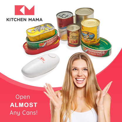 Kitchen Mama Auto Electric Can Opener: Open Your Cans with a Simple Press of Button