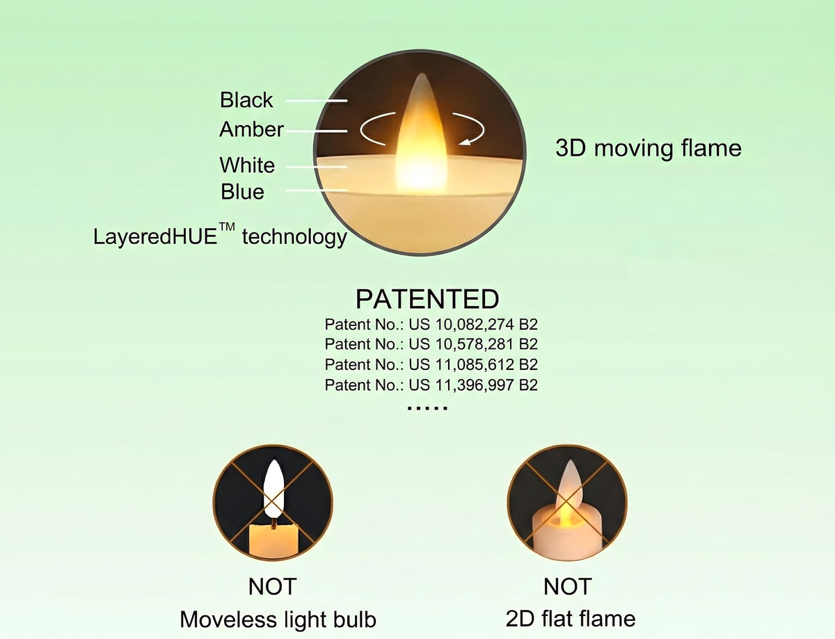 Glass Flameless Pillar Candles Flickering with Remote Timer, Battery Operated LED