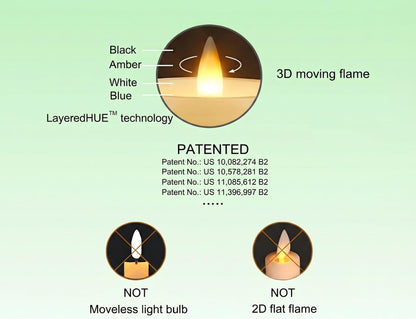 Glass Flameless Pillar Candles Flickering with Remote Timer, Battery Operated LED