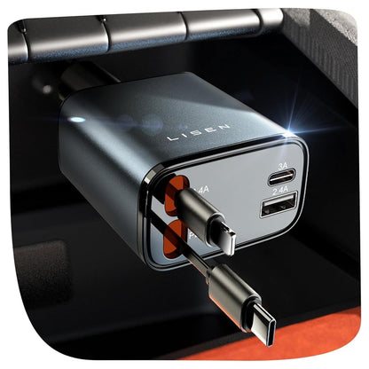 Lisen Retractable Car Charger