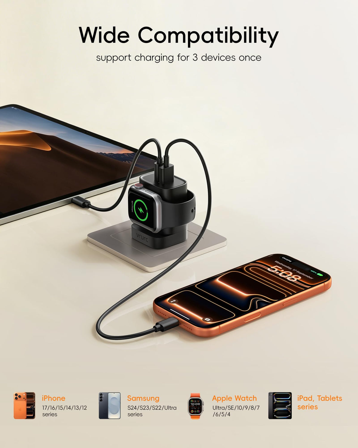 VRURC Fast Charger for Apple Watch