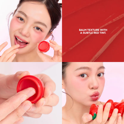 TONYMOLY Mini Fruit Lip Balm Set with Sheer Tint, Shea Butter and Vitamin E