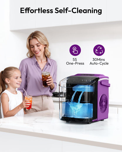 Euhomy Countertop Ice Maker Machine with Handle