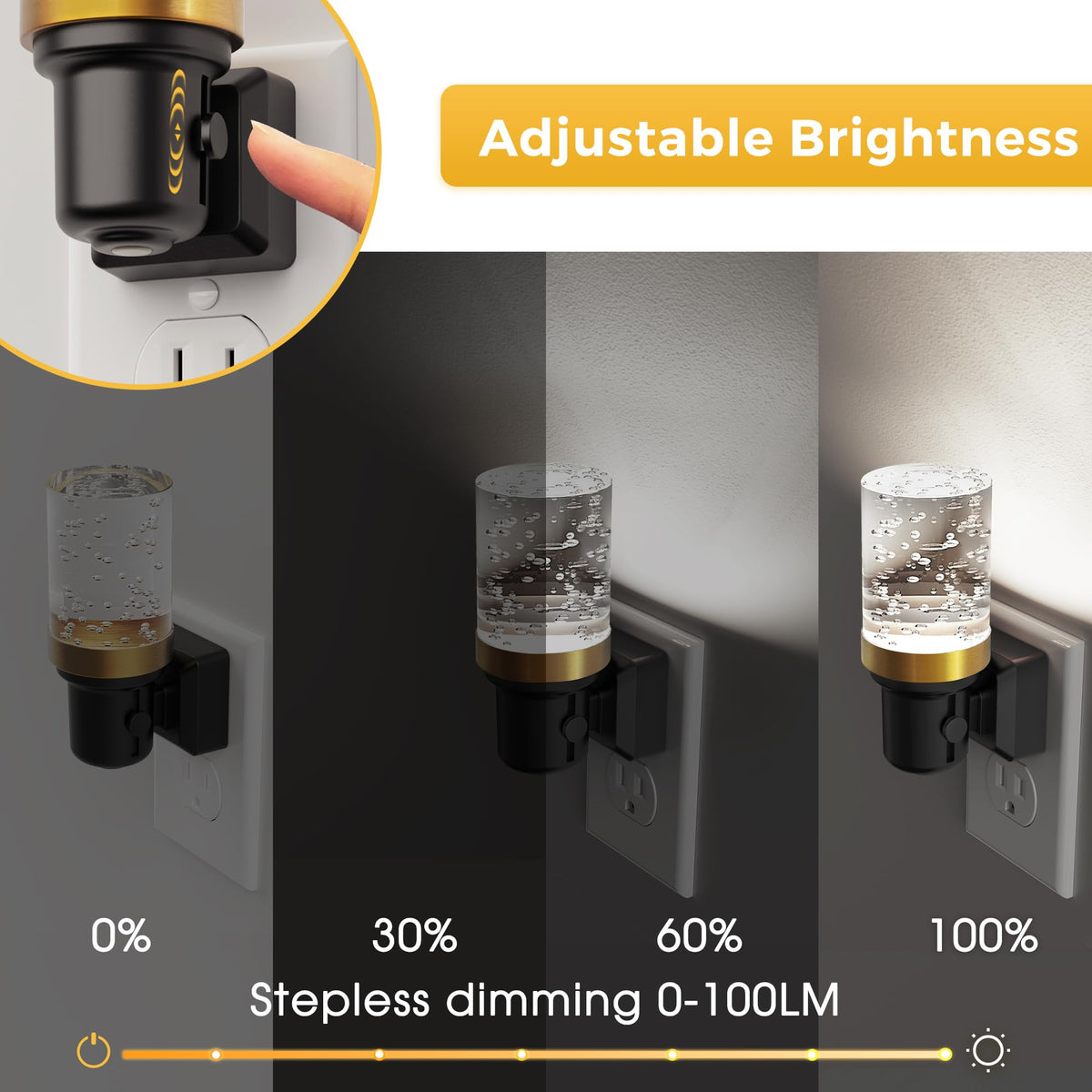 L LOHAS LED Night Light, Modern Night Lights Plug into Wall | 2 Pack