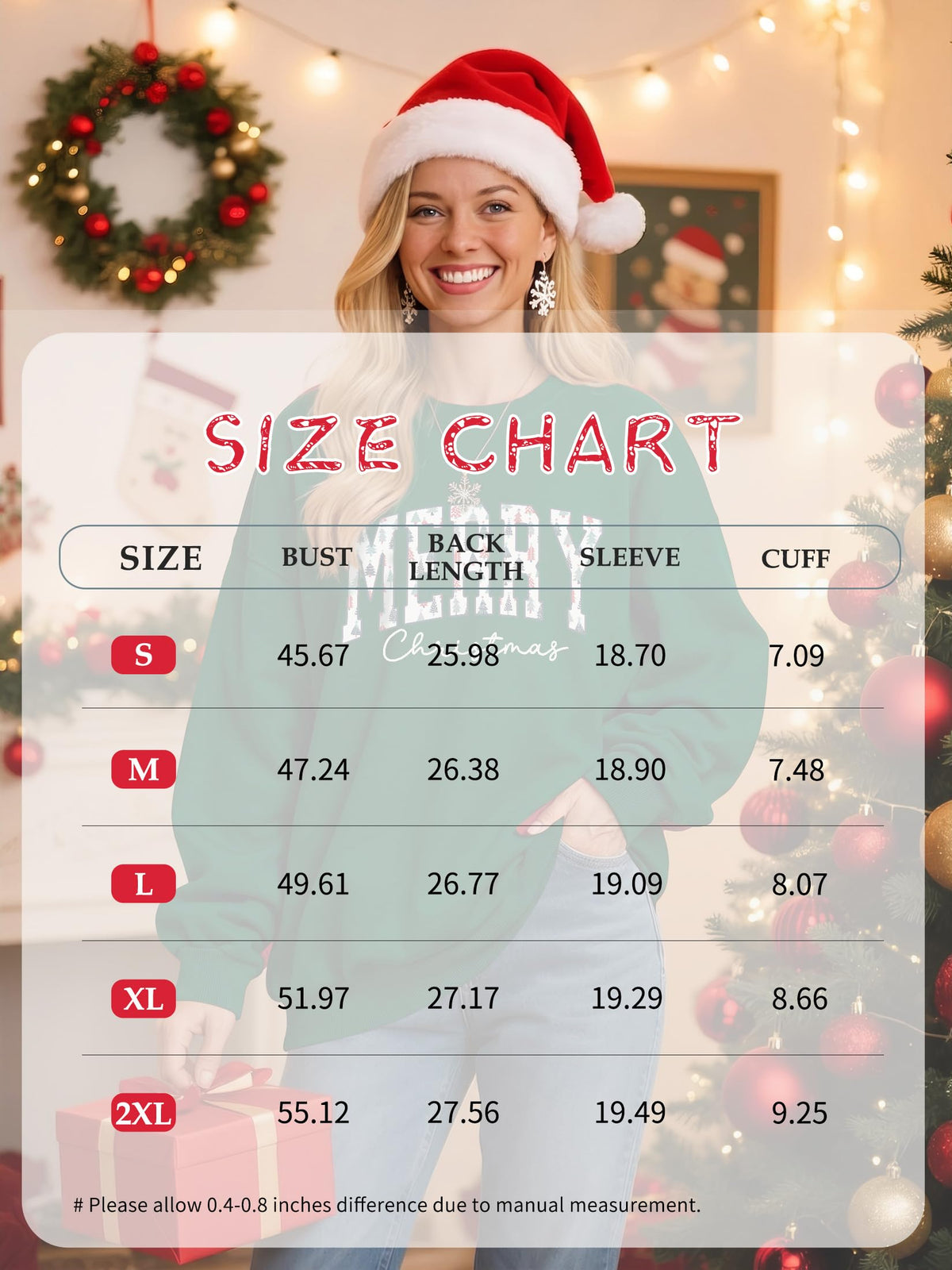 Christmas Shirts For Women Merry Christmas Graphic Crewneck Sweatshirt Tops