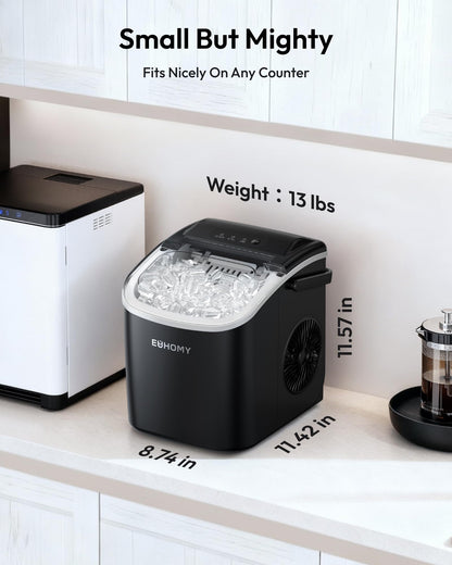 Euhomy Countertop Ice Maker Machine with Handle