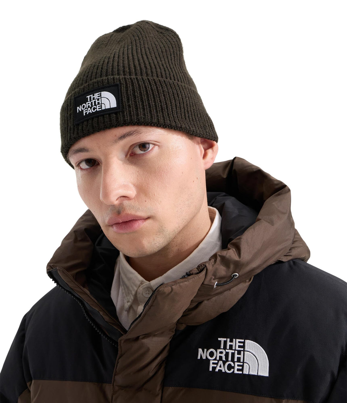 THE NORTH FACE TNF Logo Box Cuffed Beanie | Classic Fit, Rib Knit Winter Hat for Men & Women