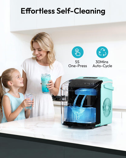 Euhomy Countertop Ice Maker Machine with Handle
