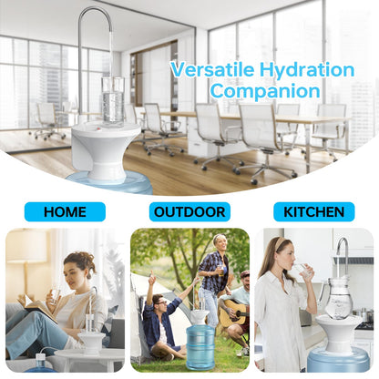 Drinking Water Dispenser Pump, Automatic Electric Drinking Water Bottle Pump for 2-5 Gallon Water Jugs