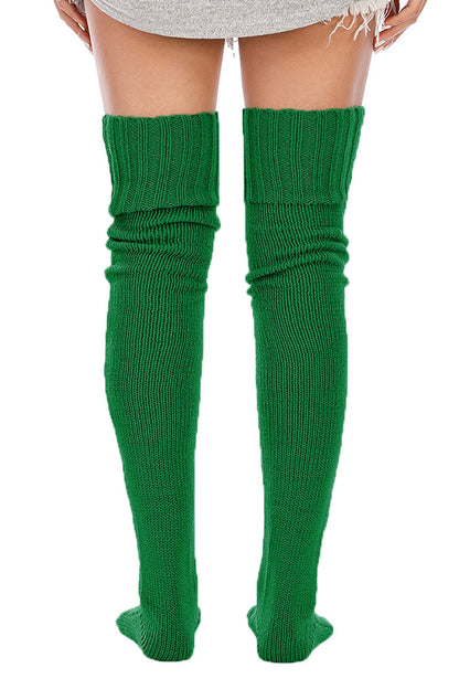 Leoparts Women's Cable Knit Thigh High Socks Over Knee Leg Warmer Stockings