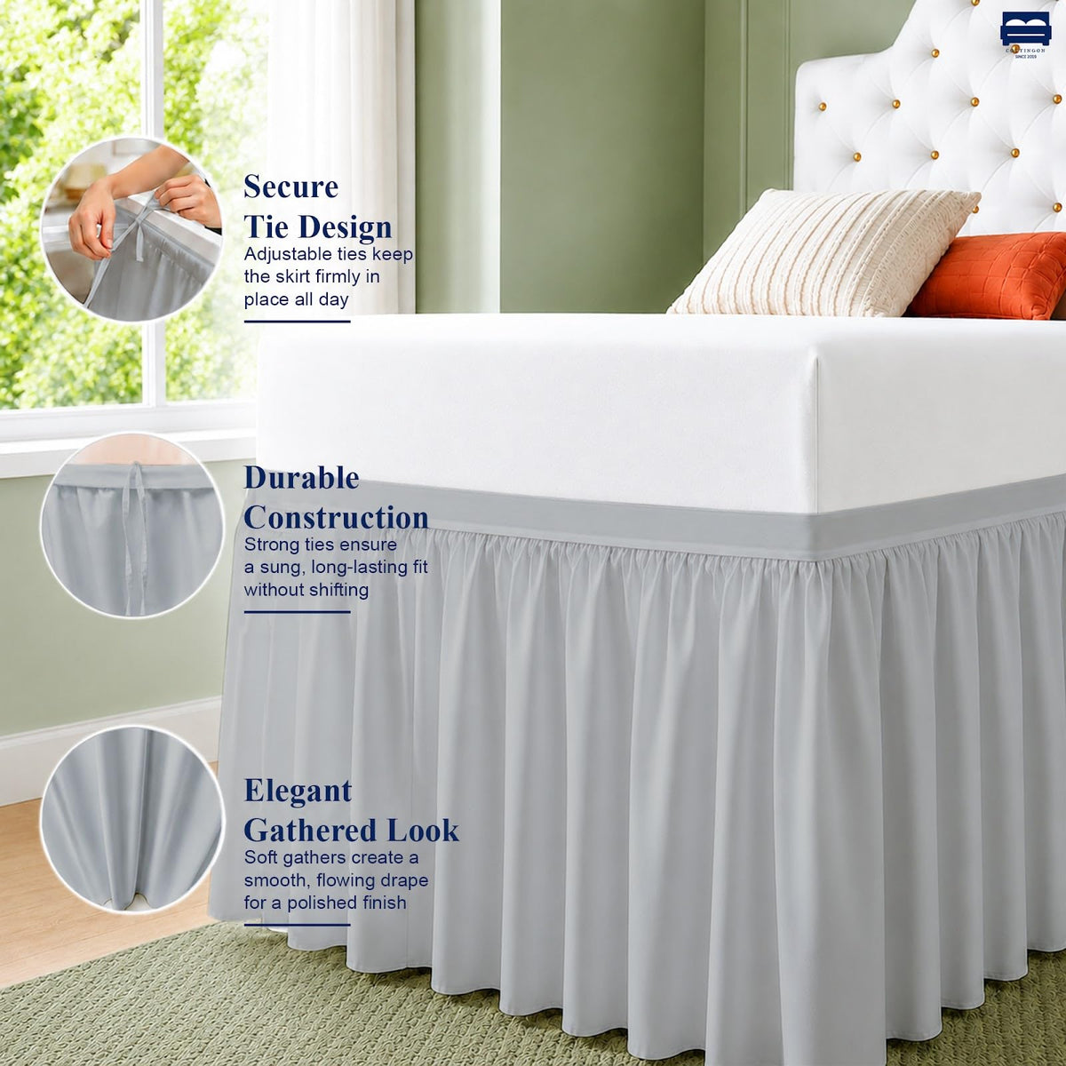 Cottingon Dorm Room Bed Skirt Twin XL