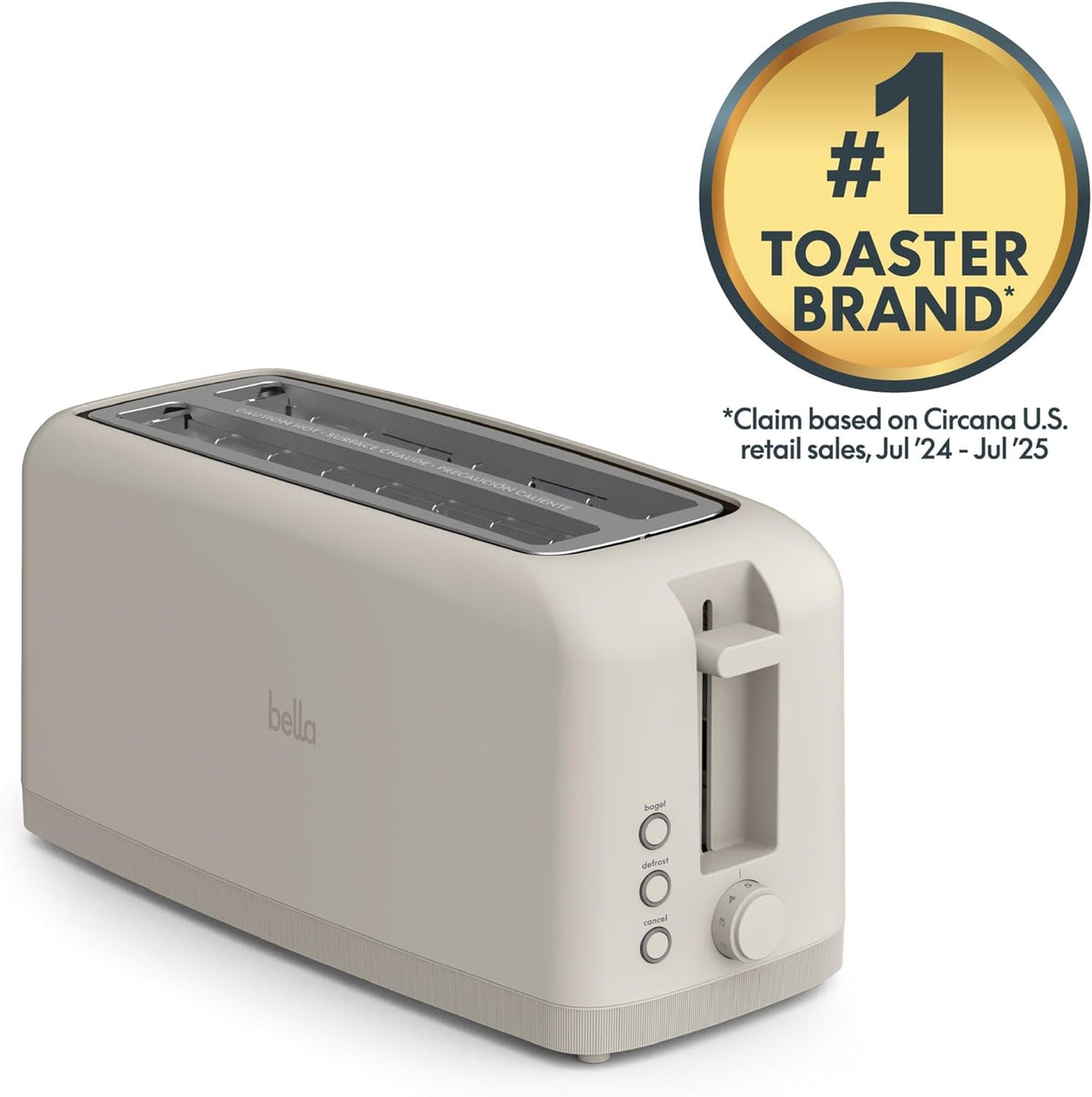 Fits Sourdough, 10” Long Slot, Anti Jam & Auto Shutoff, 900 Watt