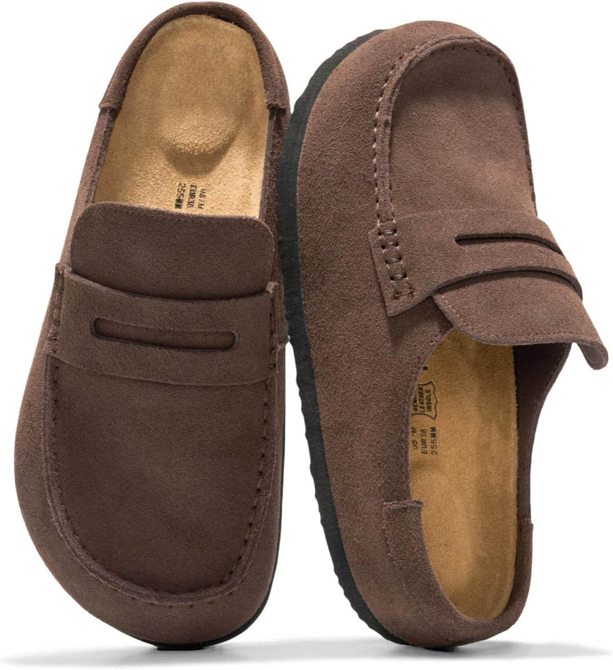 Project Cloud 100% Genuine Leather Moccasin Clogs for Women Fall Shoes