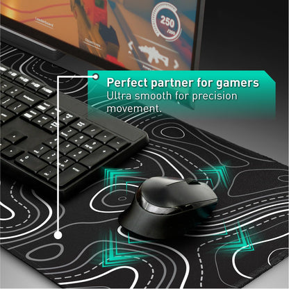 Pixiecube Excel Cheat Sheet Desk Pad | Excel Shortcut Keys Mouse Pad | Extended Large XL Gaming Mousepad | Pc Office Spreadsheet Keyboard Mat | Non-Slip Stitched Edge