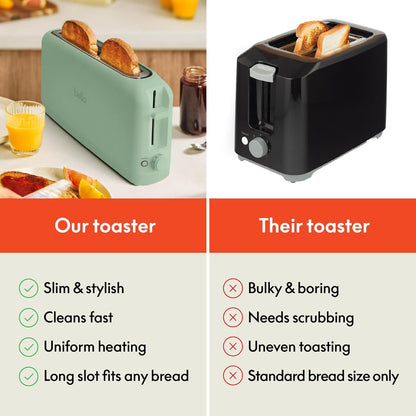 Fits Sourdough, 10” Long Slot, Anti Jam & Auto Shutoff, 900 Watt