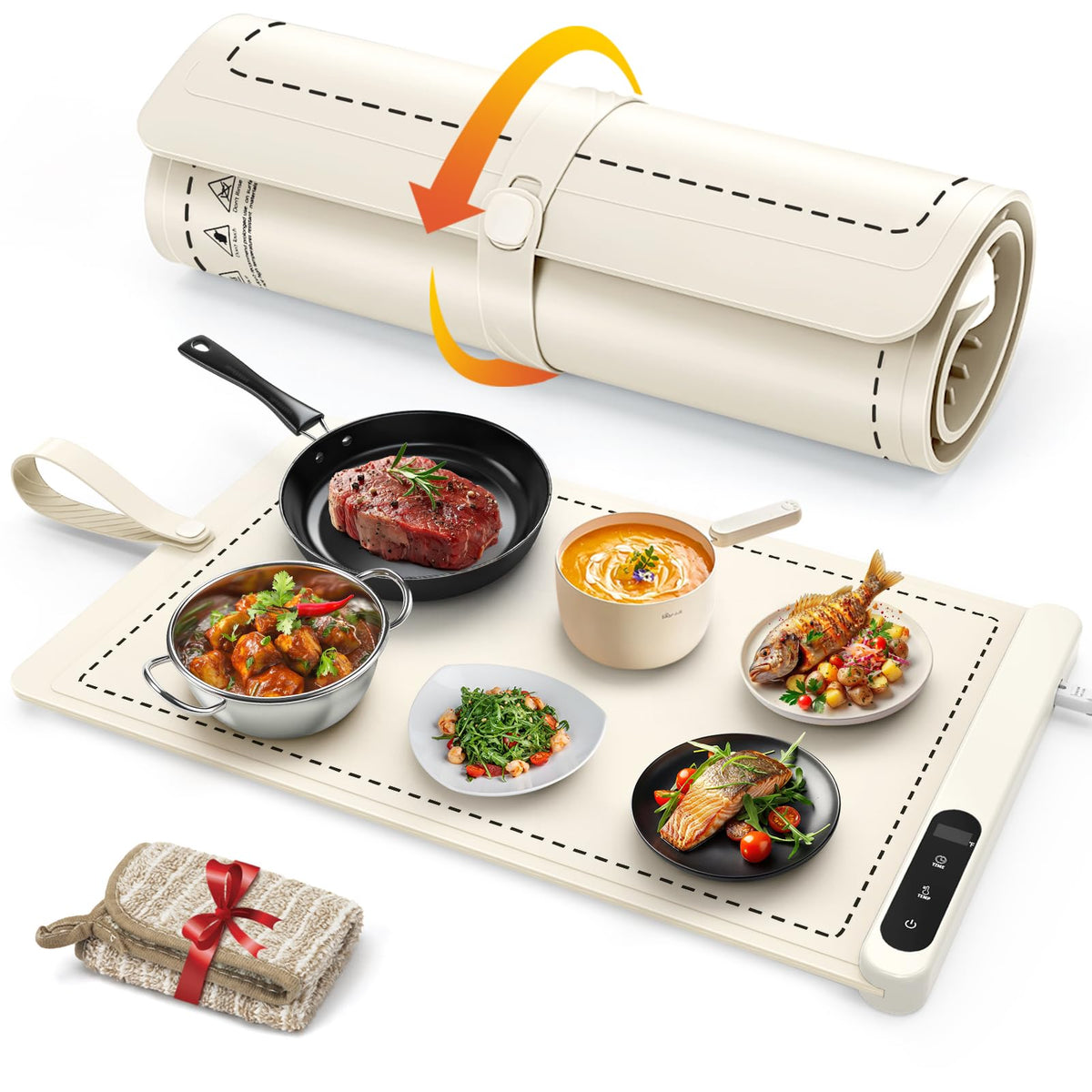 FYY Warming Mat for Food 24"x15", Rapid and Full Surface Heating