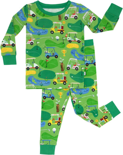 Little Sleepies Two-Piece Pajama Set, Viscose from Bamboo, Toddler Kids PJs