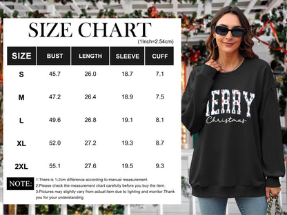 Christmas Shirts For Women Merry Christmas Graphic Crewneck Sweatshirt Tops