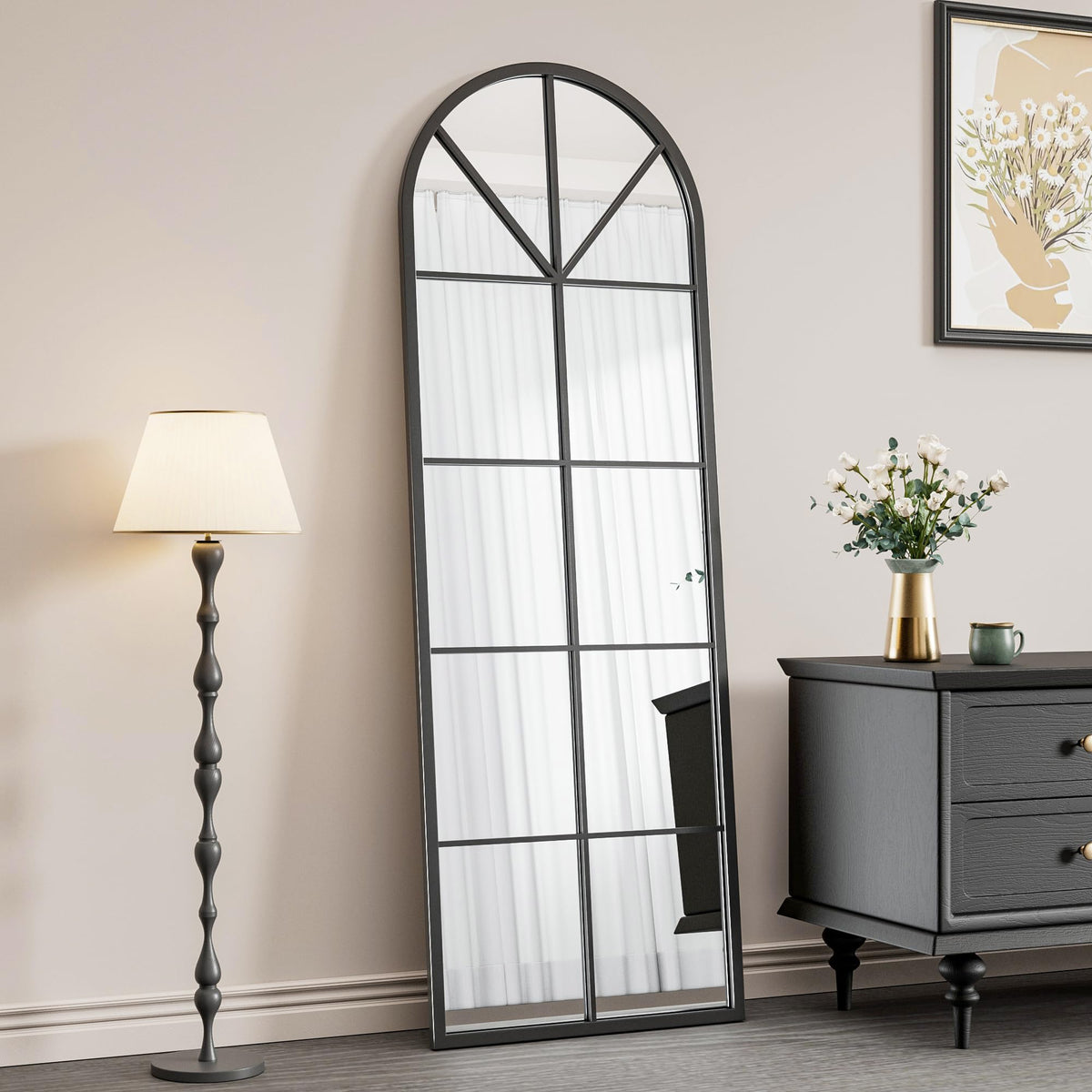 OGCAU Arched Full Length Mirror 76"x34"