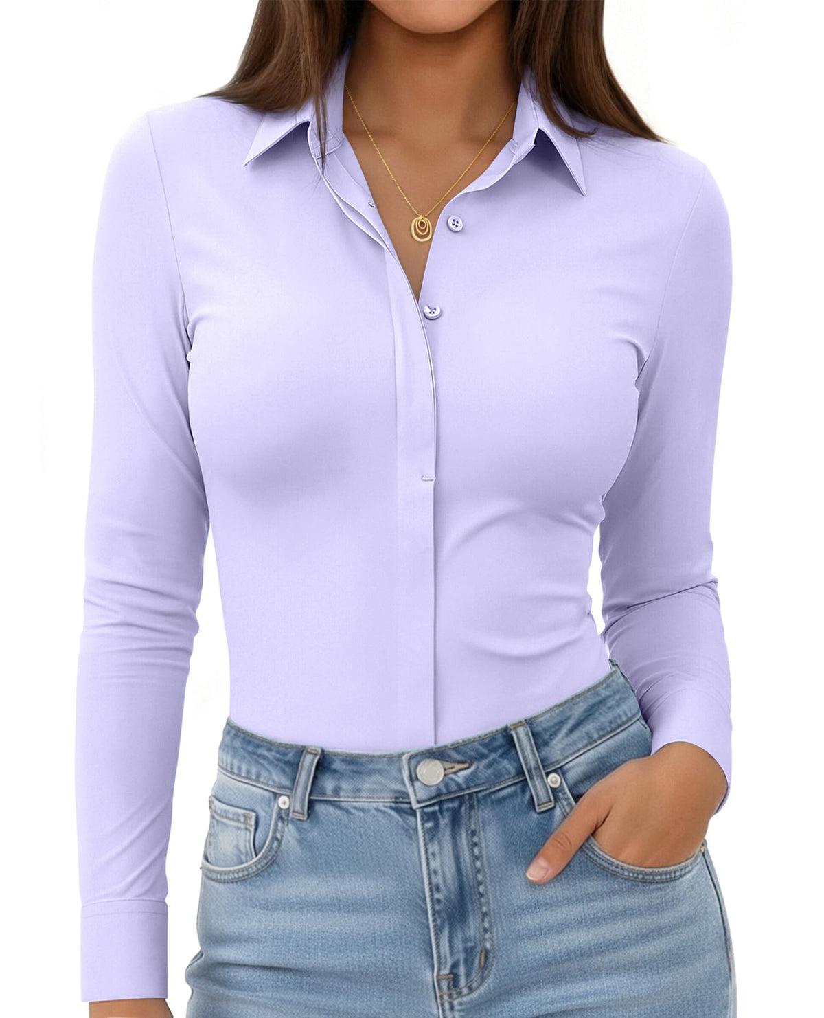 siliteelon Button Down Shirt for Women