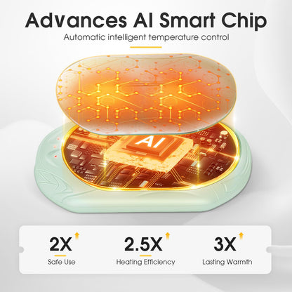 AI Hand Warmers Rechargeable 2 Pack, AI Smart Chips Electric Hand Warmers, 20Hrs Long
