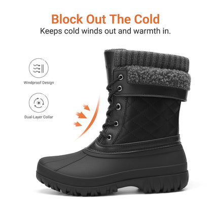 DREAM PAIRS Women's Winter Snow Boots - Classic Duck Boots