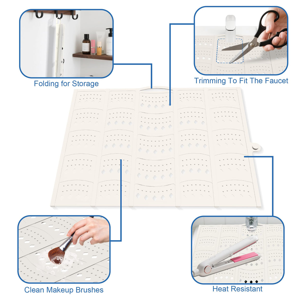 Mofason Bathroom Sink Top Cover Space Saver