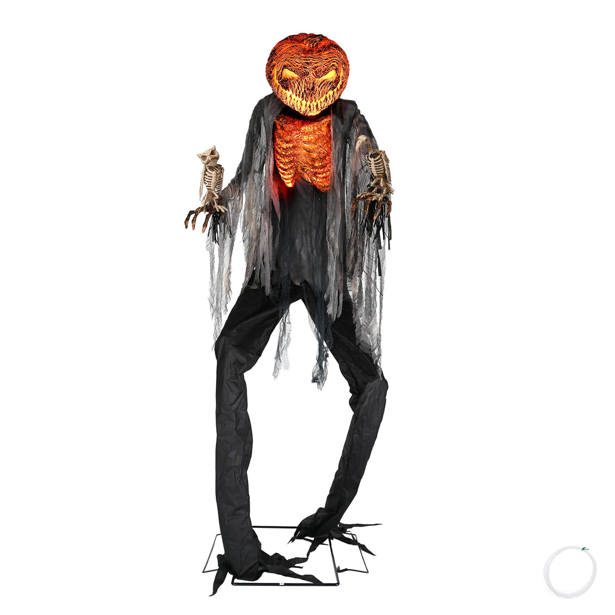 Aw 9Ft Animatronics Flying Witch Hovering Broom Animated Ac 100V-240V Halloween Outdoor Decoration Motion Activated