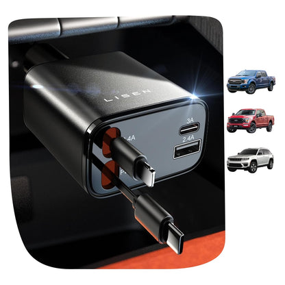 Lisen Retractable Car Charger