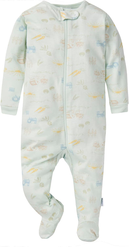 Gerber Baby Girls 4-Pack Sleep 'N Play Footie