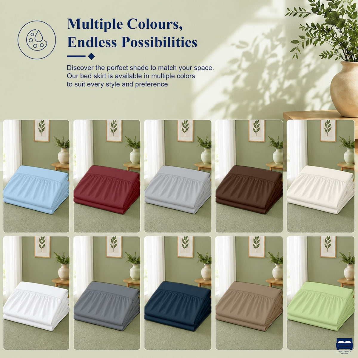Cottingon Dorm Room Bed Skirt Twin XL
