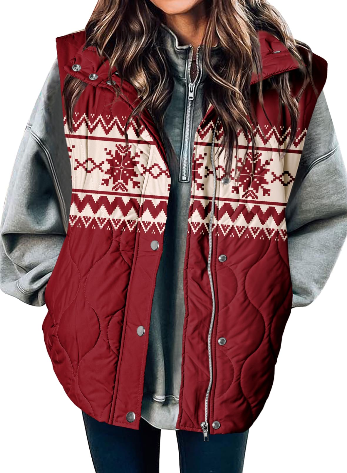 EVALESS Womens Lightweight Cropped Puffer Vest
