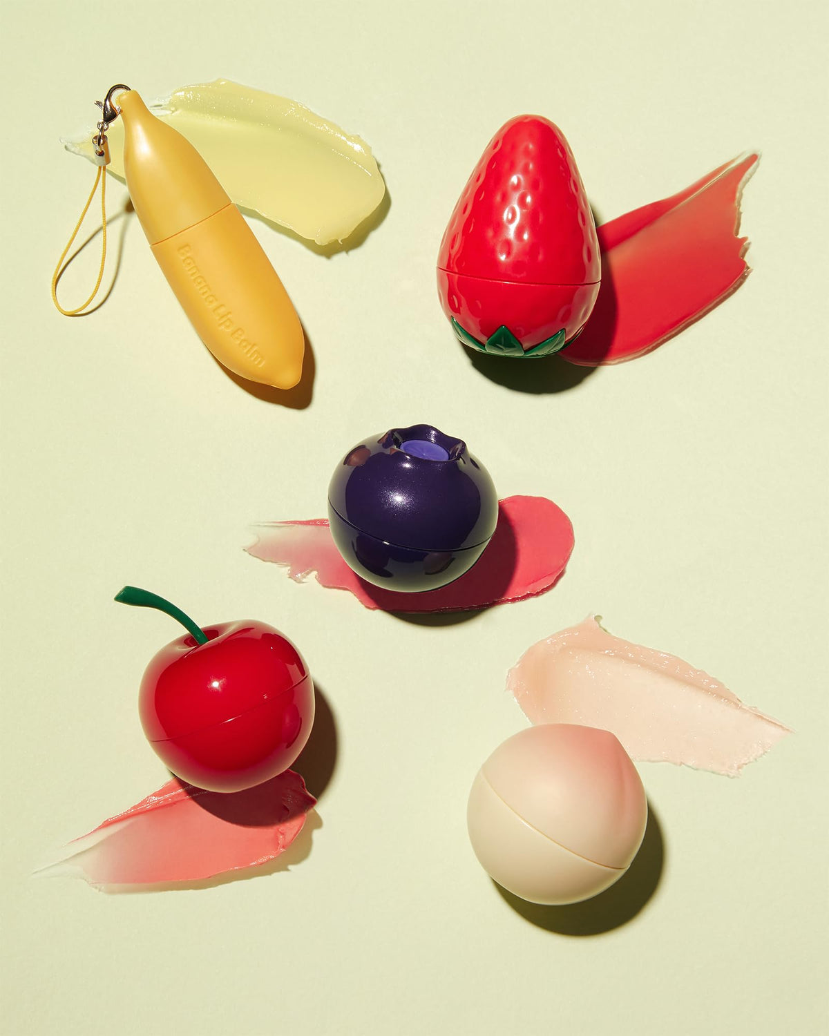TONYMOLY Mini Fruit Lip Balm Set with Sheer Tint, Shea Butter and Vitamin E