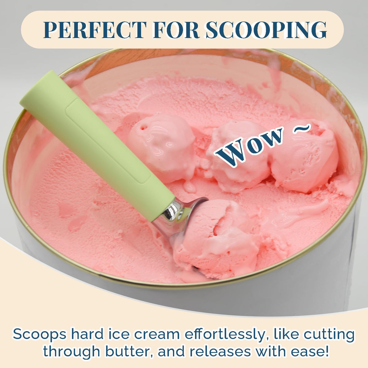 Heated Ice Cream Scoop Rechargeable