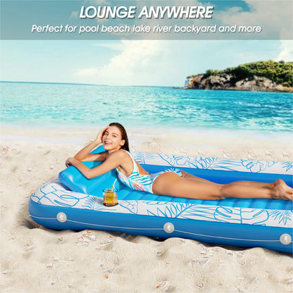 Inflatable Tanning Pool Lounger Float