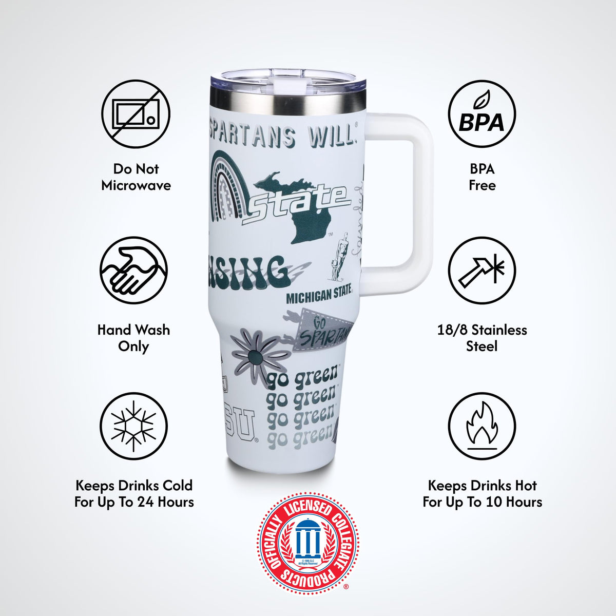 The Memory Company Officially Licensed NCAA - Texas A&M University 40oz Team Spirit Game Day Tumbler