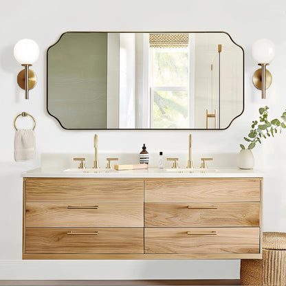 Andy Star Unique Rectangle Wall Mirror, 24"X32"