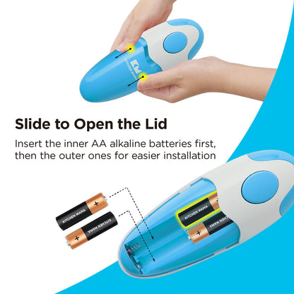 Kitchen Mama Auto Electric Can Opener: Open Your Cans with a Simple Press of Button