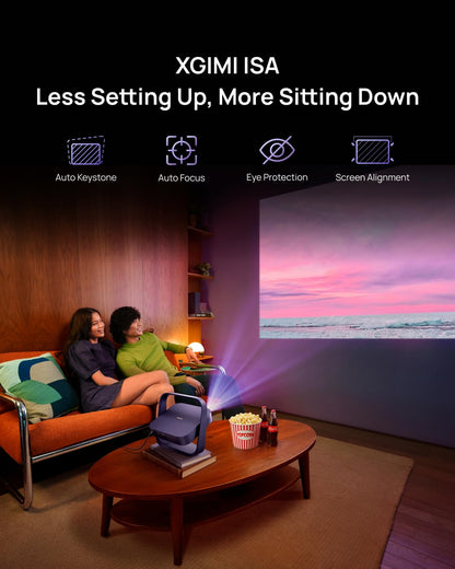 XGIMI Elfin Flip 4K Portable Projector with wifi and bluetooth, Google TV