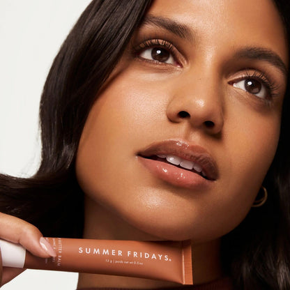 Summer Fridays Lip Butter Balm - Moisturizing Lip Gloss for Instant Shine + Sheer Color