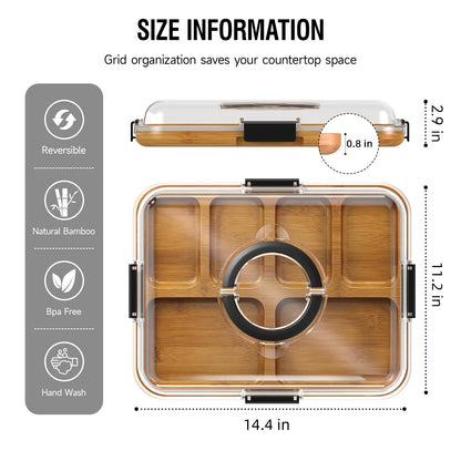 Renmxj Portable Charcuterie Boards with Lid, Cheese, Veggie & Snack Tray