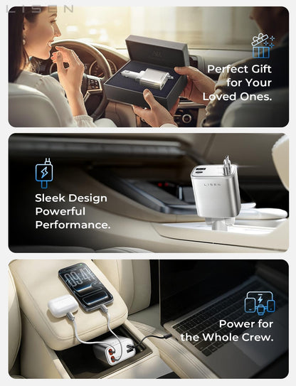 Lisen Retractable Car Charger