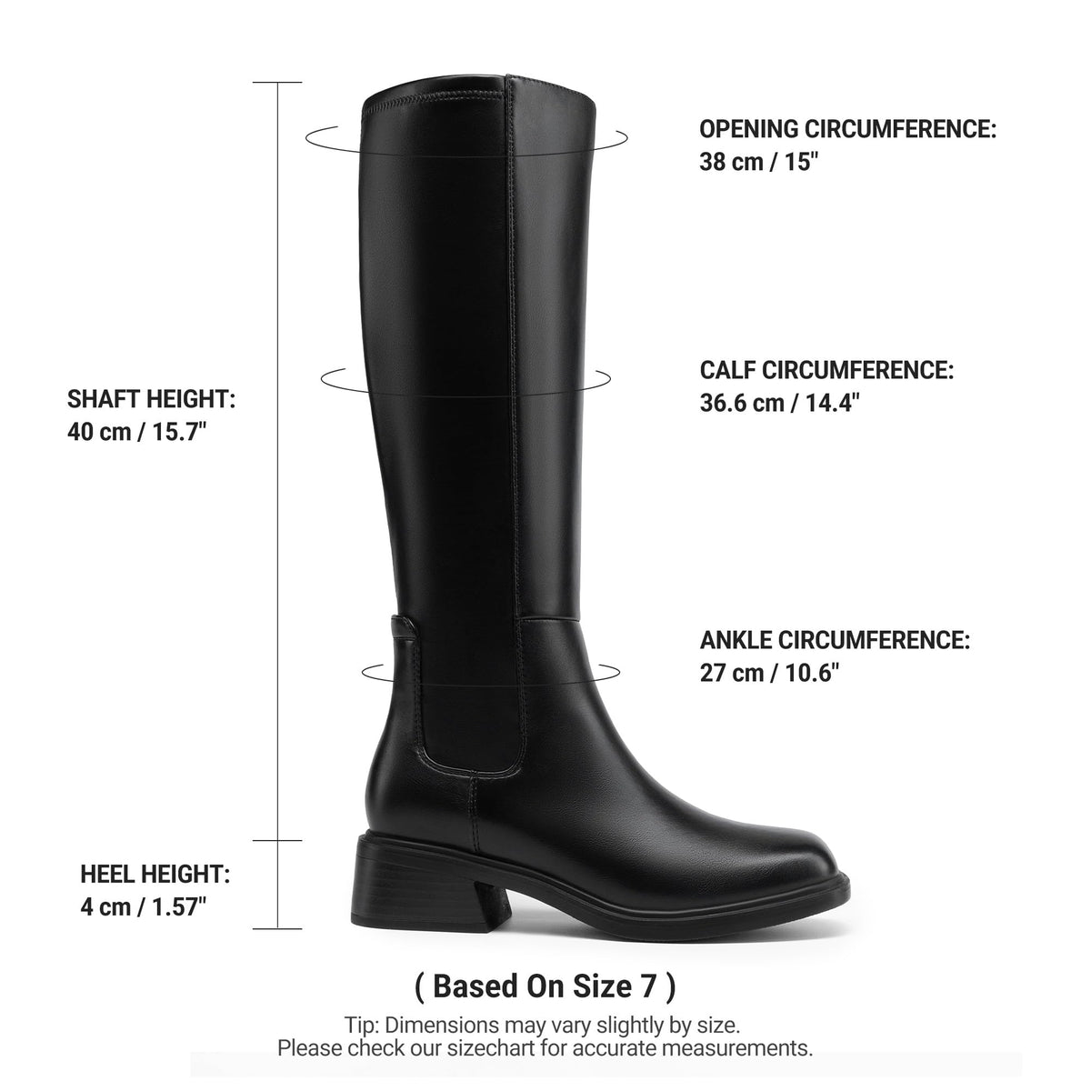 DREAM PAIRS Women's Knee High Riding Tall Boots