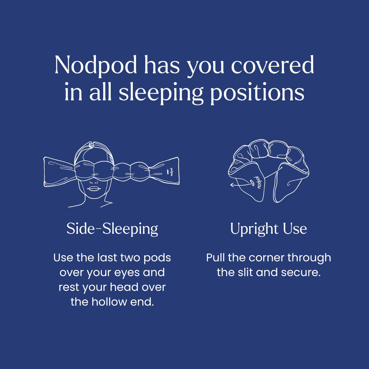 Nodpod Gentle Pressure Sleep Mask | Patented Light Blocking Design for Sleeping, Traveling & Relaxation - Sage