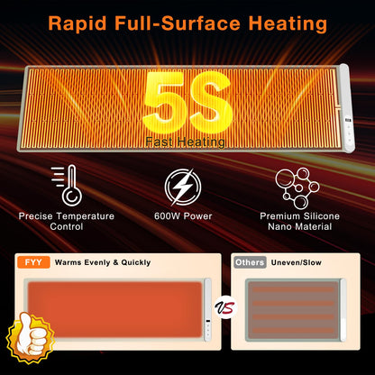 FYY Warming Mat for Food 24"x15", Rapid and Full Surface Heating