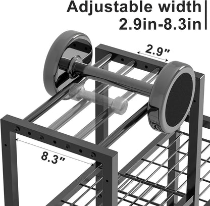 6-Tier Home Gym Storage Rack with Wheels