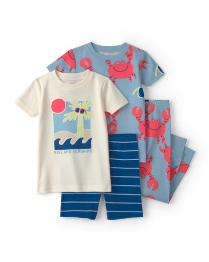 Carter's Boys' 4-piece Tight Fit Cotton Pajama Set