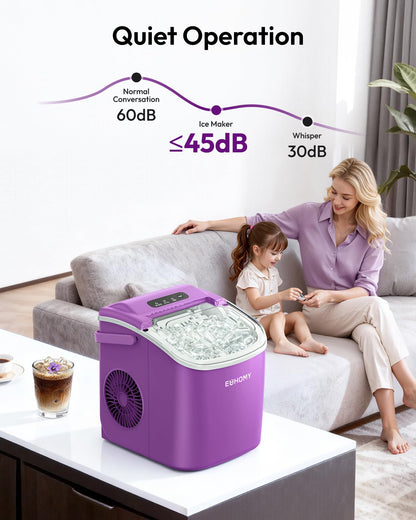 Euhomy Countertop Ice Maker Machine with Handle