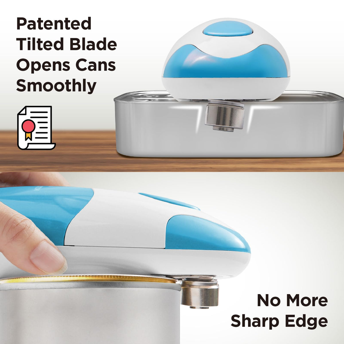 Kitchen Mama Auto Electric Can Opener: Open Your Cans with a Simple Press of Button